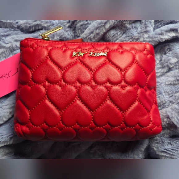 Betsey Johnson Other - 2 Betsey Johnson Red/ Pink Heart Makeup Bags